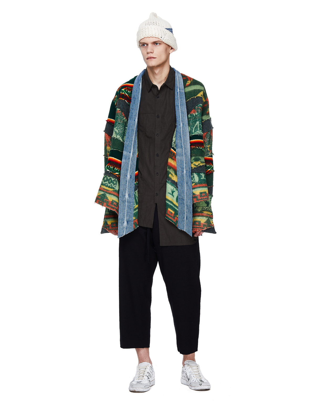 Greg Lauren Vintage Blanket Scrapwork Kimono | Garmentory