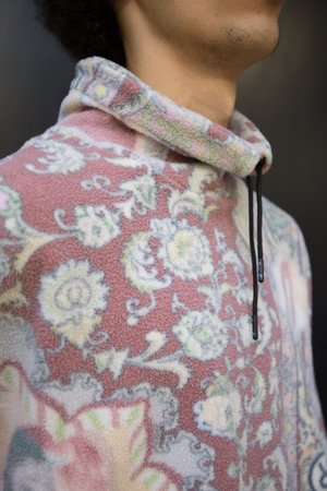 Martine Rose Carpet Printed Bongo Batwing Fleece Top - Red Martine Rose Carpet Printed Bongo Batwing Fleece Top - Red