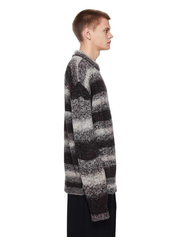Raf Simons Striped Sweater With Polaroid Patch | Garmentory