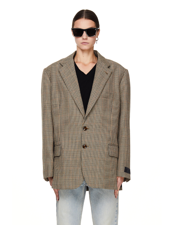 Vetements Oversize Checked Wool Jacket Vetements Oversize Checked Wool Jacket