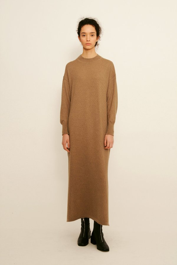 Diarte Olaya Merino Wool Dress - taupe Diarte Olaya Merino Wool Dress - taupe