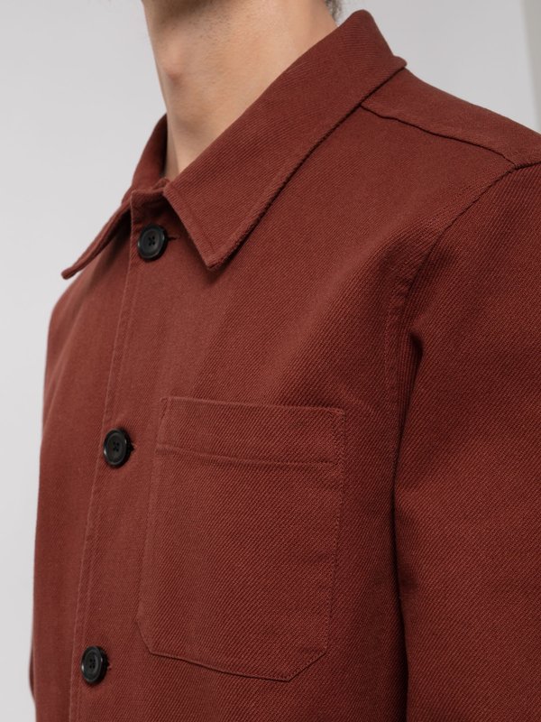 Nudie Jeans Barney Worker Jacket - Brick Red Nudie Jeans Barney Worker Jacket - Brick Red
