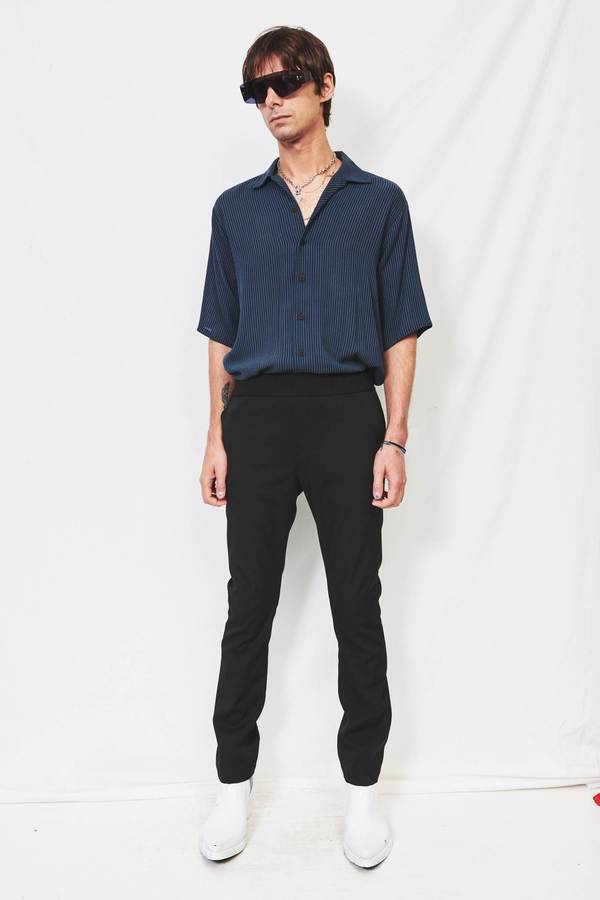 Assembly Suiting Gather Pant - Black Assembly Suiting Gather Pant - Black