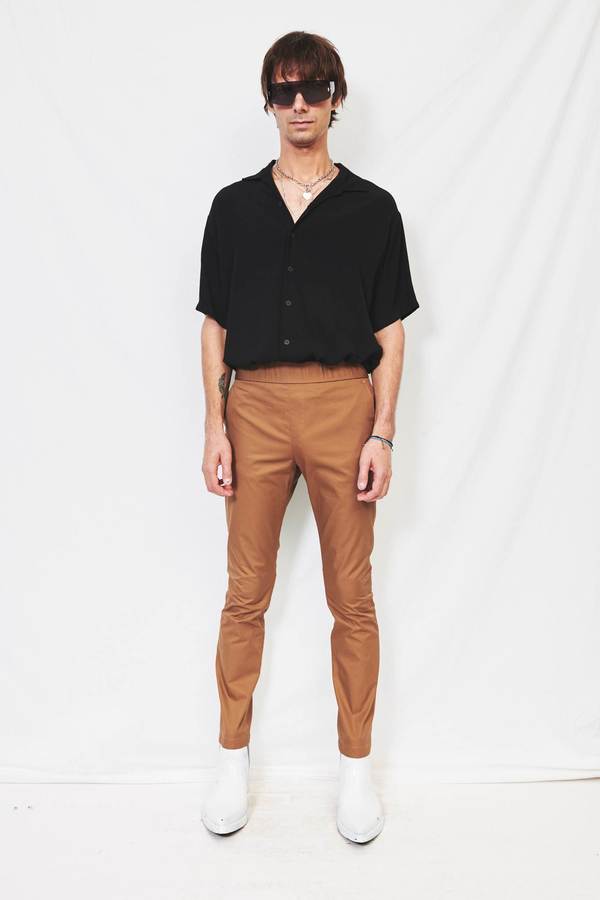 Assembly Twill Gather Pant - Mocha Assembly Twill Gather Pant - Mocha