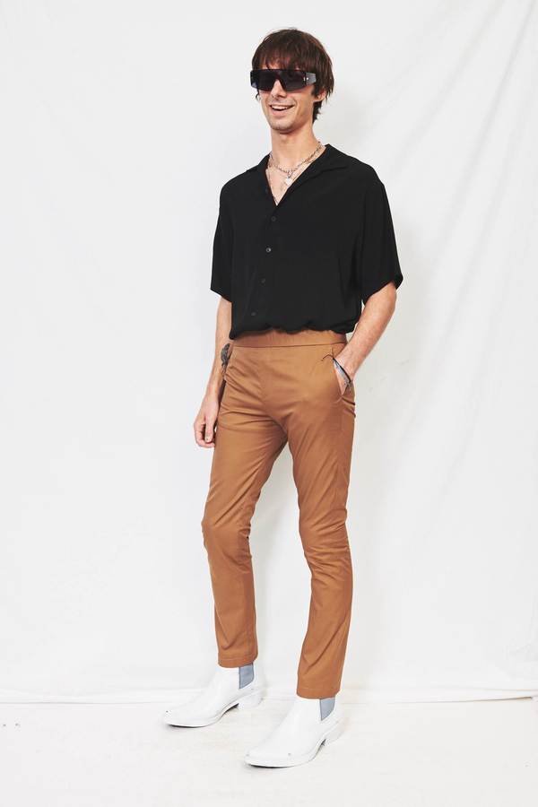 Assembly Twill Gather Pant - Mocha Assembly Twill Gather Pant - Mocha