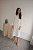 Cocobolo Sleeved Tunic Dress - Ivory - Thumbnail 4