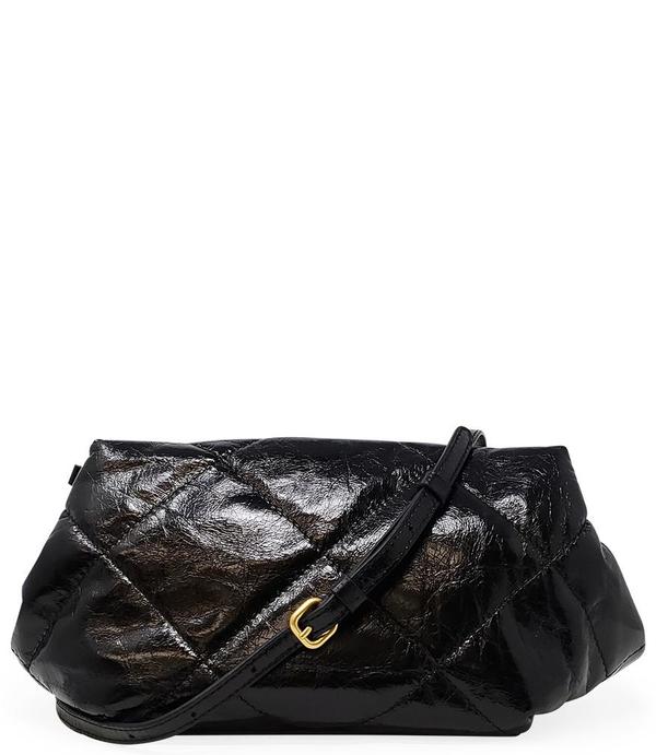 Gianni Chiarini Quilted Clutch Leather Handbag - Black Gianni Chiarini Quilted Clutch Leather Handbag - Black