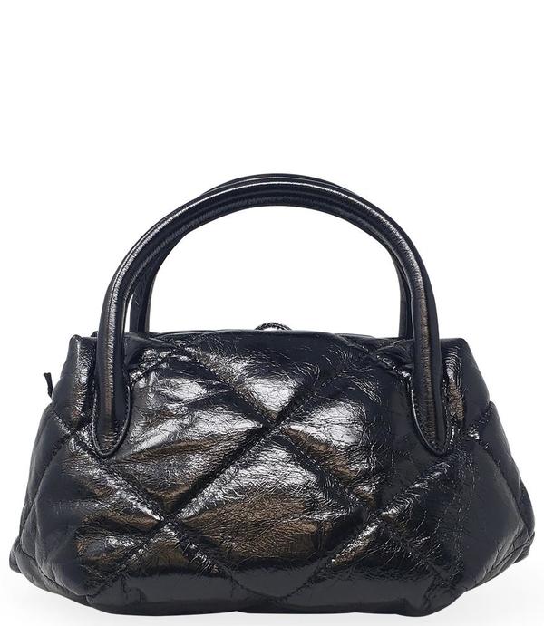 Gianni Chiarini Quilted Leather Handbag - Black Gianni Chiarini Quilted Leather Handbag - Black