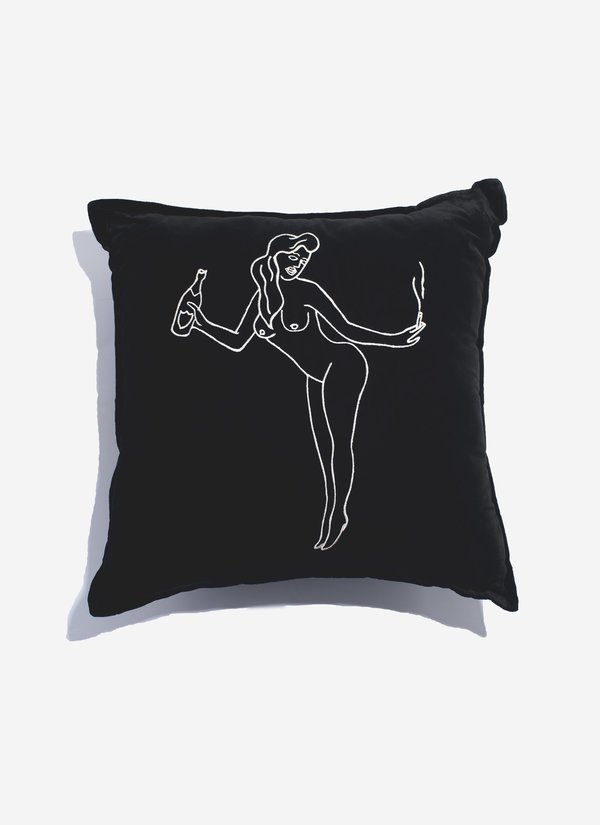 Wacko Maria Velour Pillow - Black Wacko Maria Velour Pillow - Black