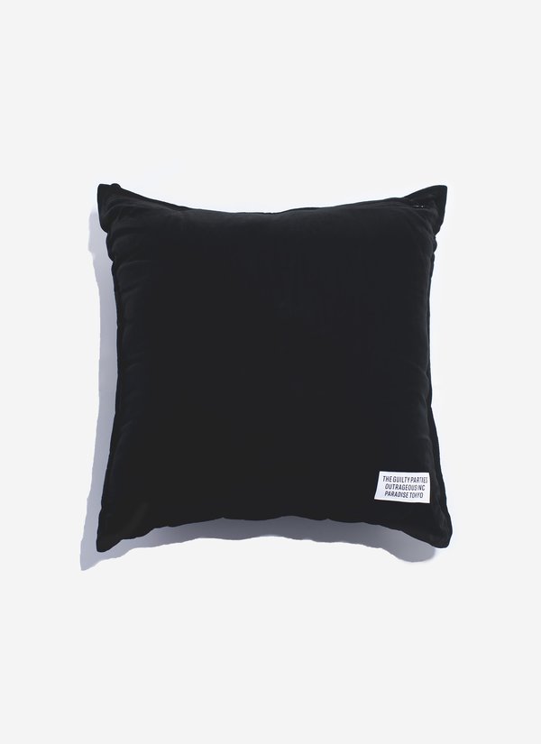 Wacko Maria Velour Pillow - Black Wacko Maria Velour Pillow - Black