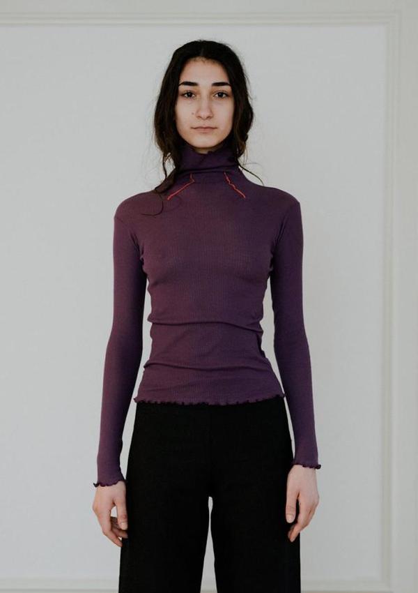 Baserange Oba Cotton Rib Turtle Neck Baserange Oba Cotton Rib Turtle Neck