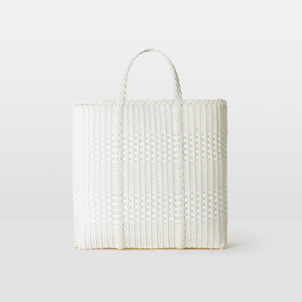 large woven tote bag