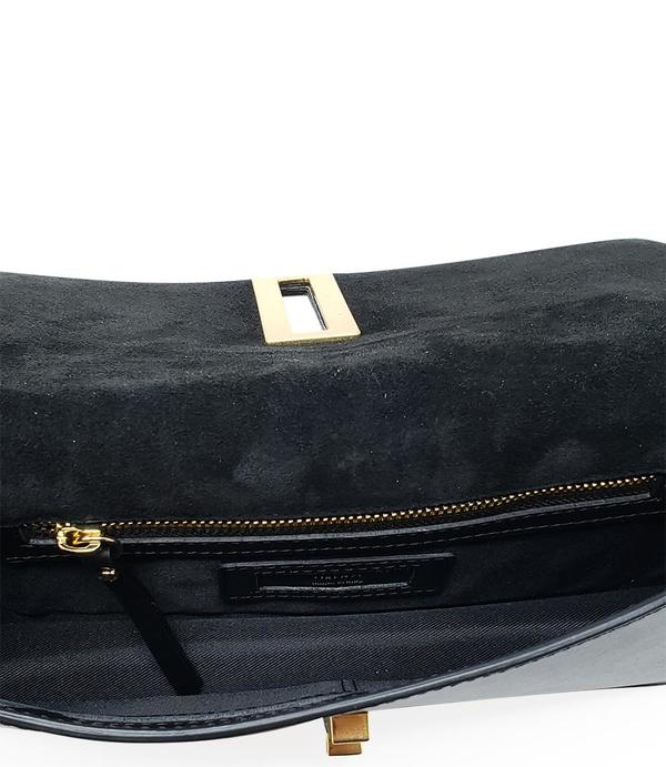 Gianni Chiarini Foldover Clutch Bag - Black Gianni Chiarini Foldover Clutch Bag - Black