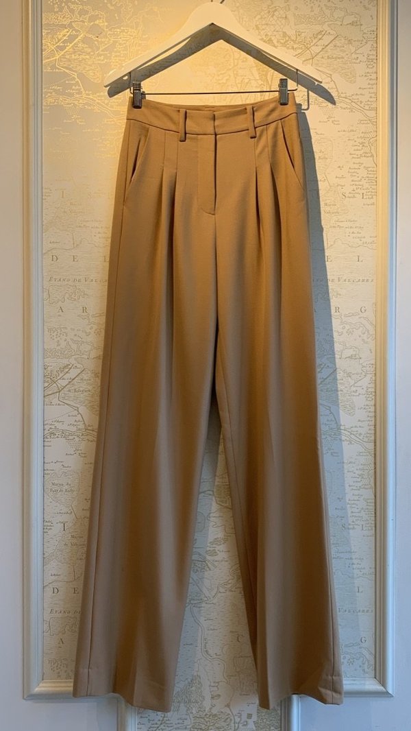 Jonathan Simkhai Lucille Pleated Wide Leg Pant Jonathan Simkhai Lucille Pleated Wide Leg Pant