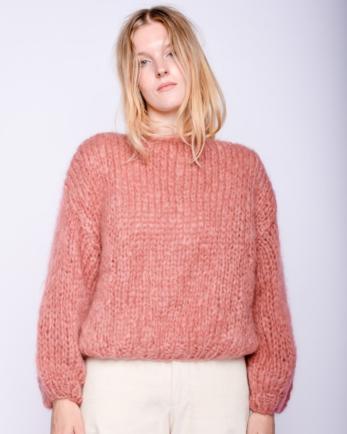 Maiami Mohair big Sweater - dusty rose - Image 2 of 8