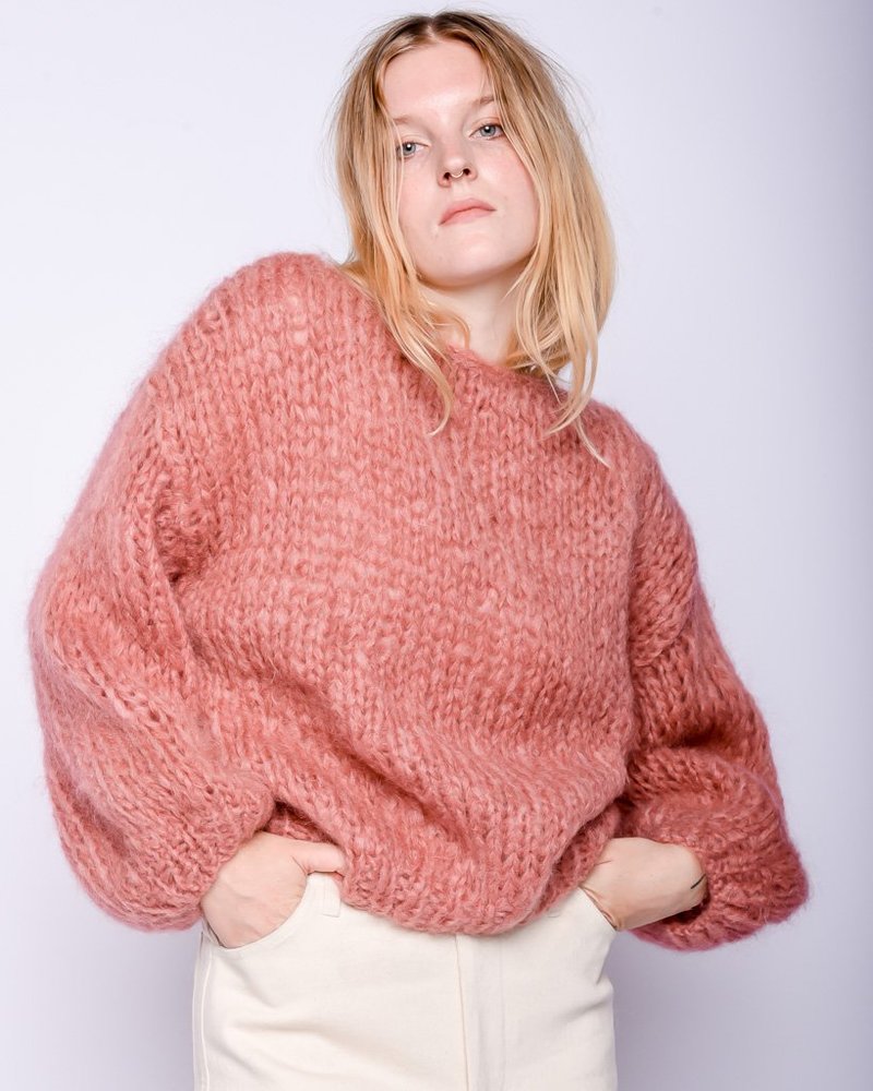 Maiami Mohair big Sweater - dusty rose