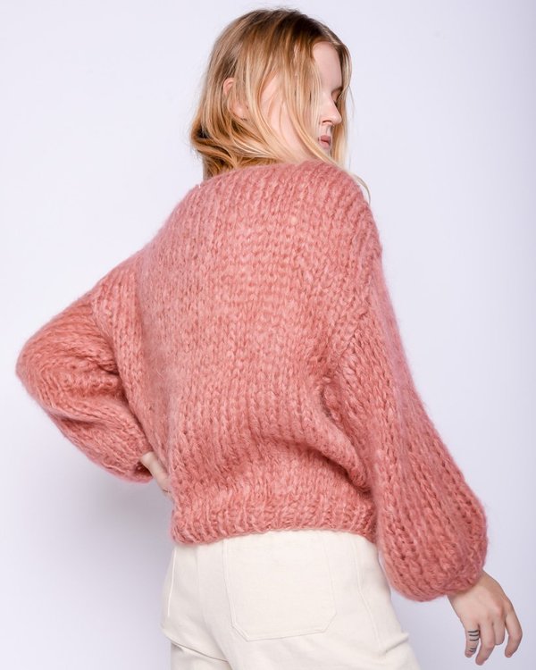 Maiami Mohair big Sweater - dusty rose