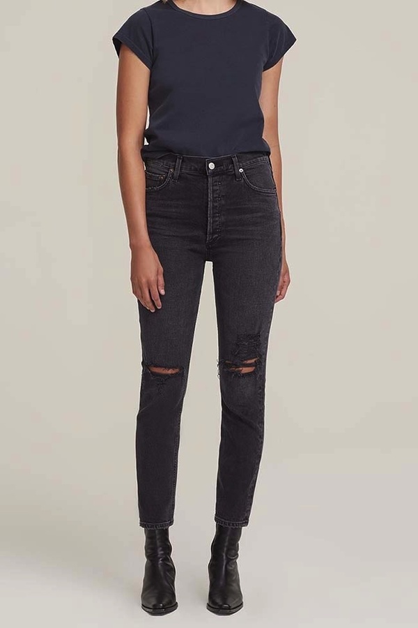 Agolde Nico High Rise Slim Fit Jean - Cassette Agolde Nico High Rise Slim Fit Jean - Cassette