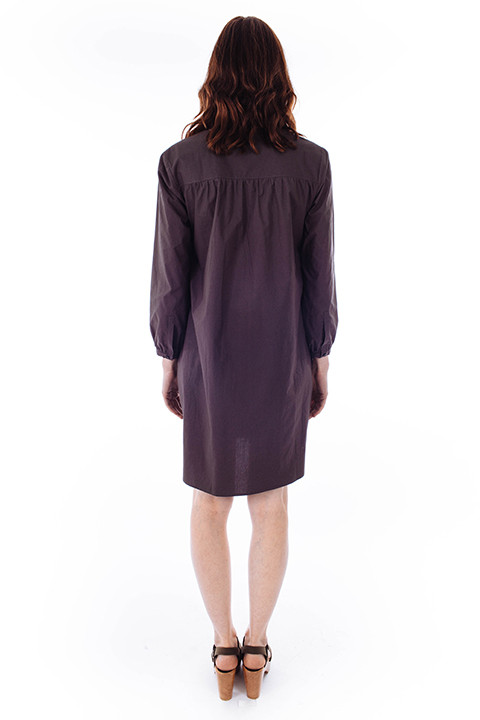 La Robe Chelsea Poplin Dress in Charcoal La Robe Chelsea Poplin Dress in Charcoal