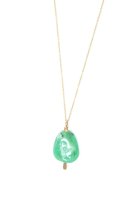 Chrysoprase Drop Necklace by Mary MacGill Chrysoprase Drop Necklace by Mary MacGill
