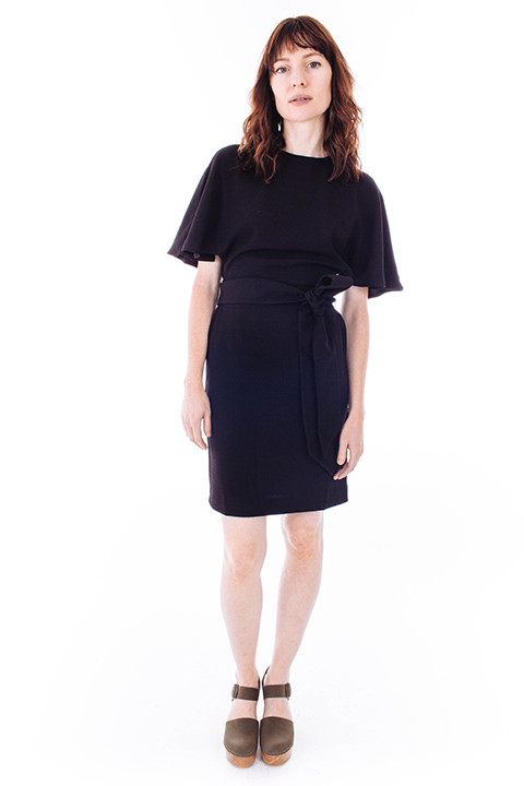 Ganni Clark Shirt Dress in Black Ganni Clark Shirt Dress in Black