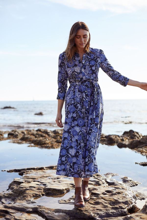 Trovata | Birds of Paradis Eliot Long Shirtdress - Coastal Floral | Garmentory Trovata | Birds of Paradis Eliot Long Shirtdress - Coastal Floral | Garmentory