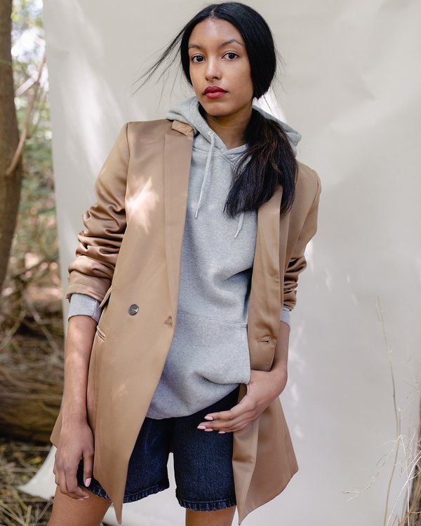 camel boyfriend blazer