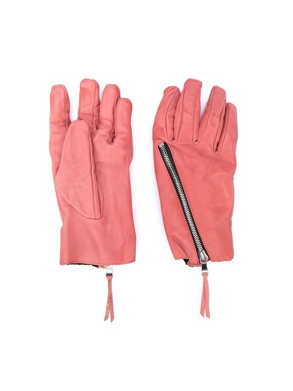 THE VIRIDI-ANNE ZIP DETAIL TEXTURED GLOVES | Garmentory