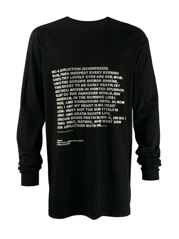 Rick Owens Drkshdw Level Long-sleeved T-shirt | Garmentory
