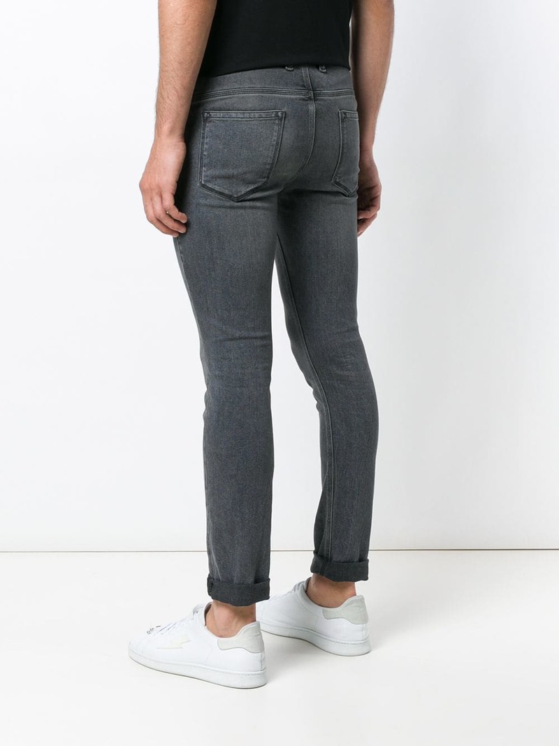 NEIL BARRETT SLIM FIT JEANS - WASHED GREY | Garmentory