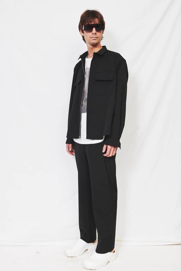 Assembly Suiting Poet Shirt - Black Assembly Suiting Poet Shirt - Black