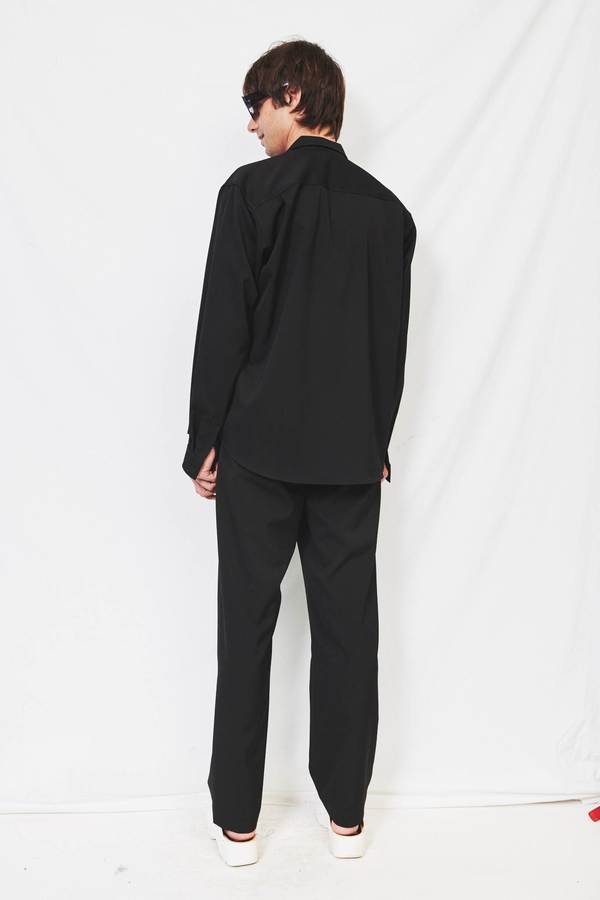 Assembly Suiting Poet Shirt - Black Assembly Suiting Poet Shirt - Black
