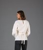 Le 17 Septembre Front Wrap Blouse - Ivory - Thumbnail 3