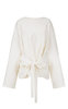 Le 17 Septembre Front Wrap Blouse - Ivory - Thumbnail 4