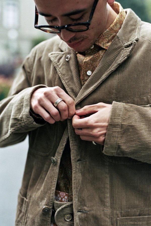 Engineered Garments Bedford 8W Corduroy Jacket - Khaki | Garmentory