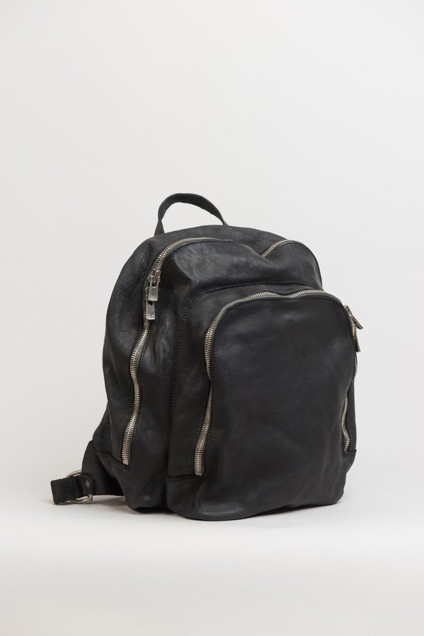 Guidi DBP06 Leather Backpack - Black