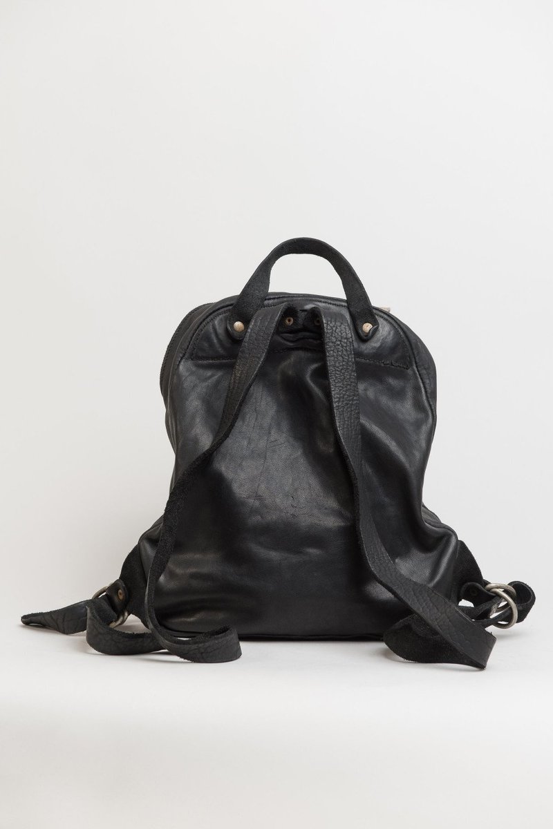 Guidi DBP06 Leather Backpack - Black