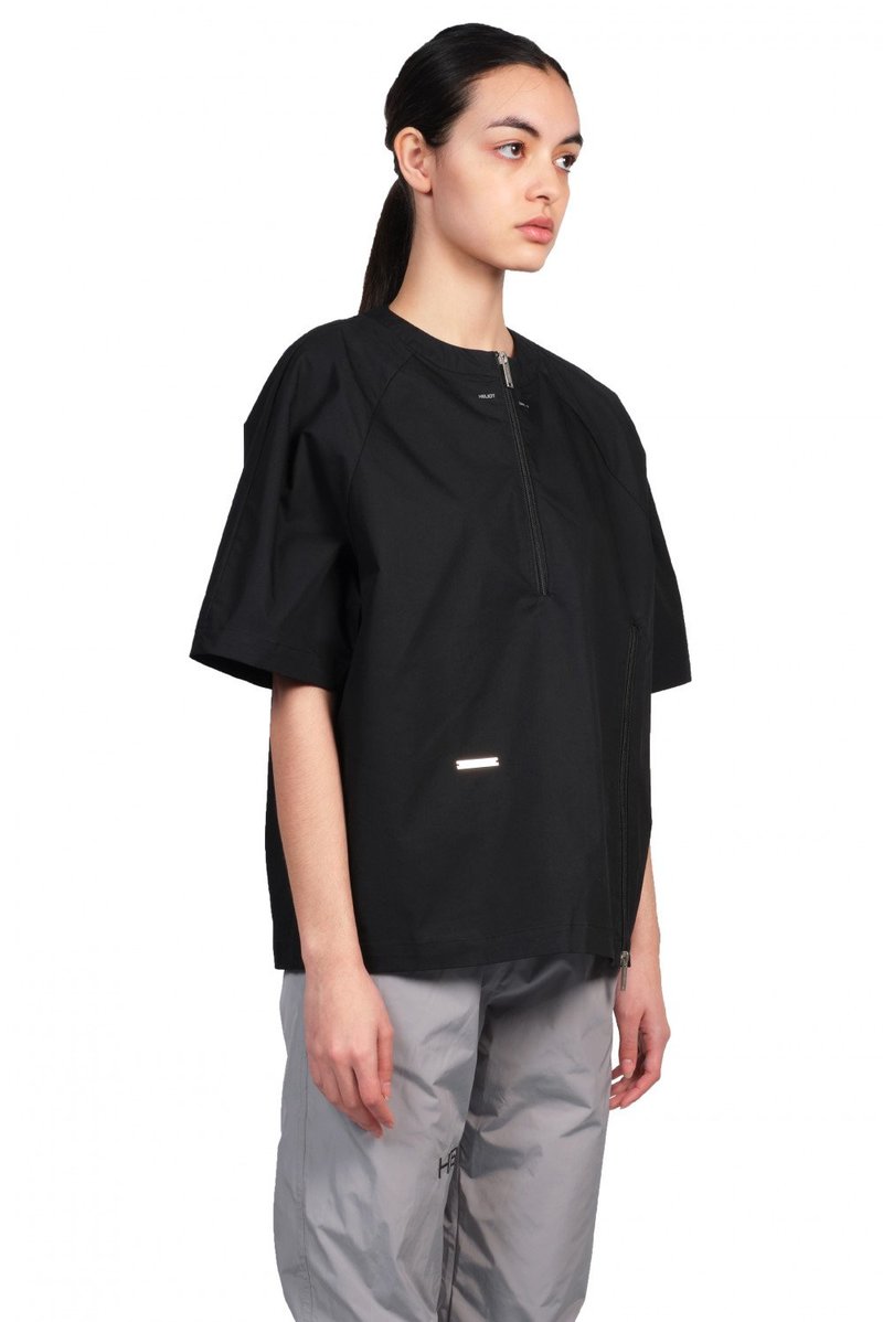 Heliot Emil Half-zip shirt - black | Garmentory