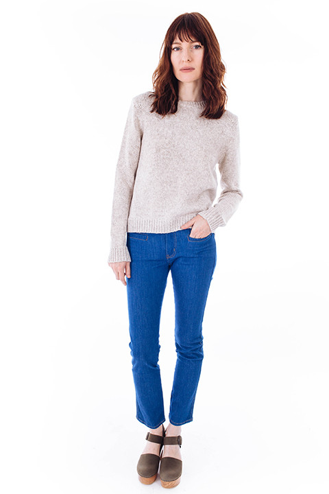 Oatmeal Crewneck Sweater by Jenni Kayne Oatmeal Crewneck Sweater by Jenni Kayne