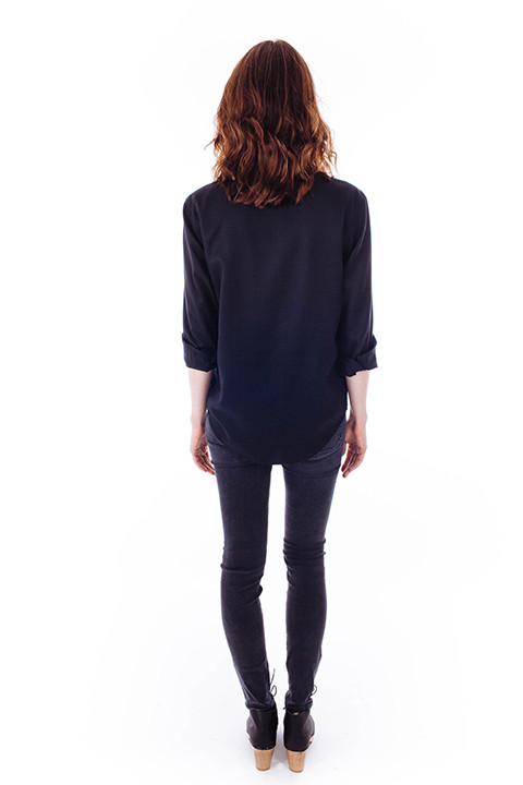 Mara Hoffman Radial Embroidered Pleat Front Blouse Mara Hoffman Radial Embroidered Pleat Front Blouse