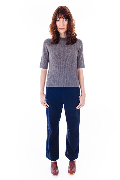 M. Martin Ribbed Short Sleeve Sweater M. Martin Ribbed Short Sleeve Sweater
