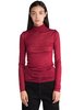 GREYYANG Long Sleeves Turtle Neck - Wine - Thumbnail 1