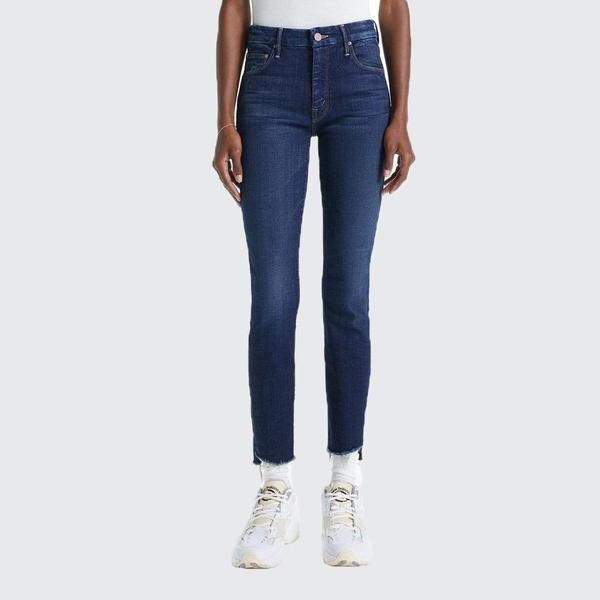 Mother Denim Looker Ankle Step Fray Jeans - Bombay Mother Denim Looker Ankle Step Fray Jeans - Bombay
