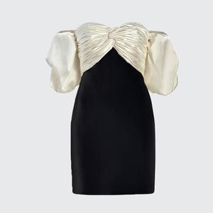 cinq a sept black and white dress Cinq à Sept Collar Santina Dress | Black | Size L