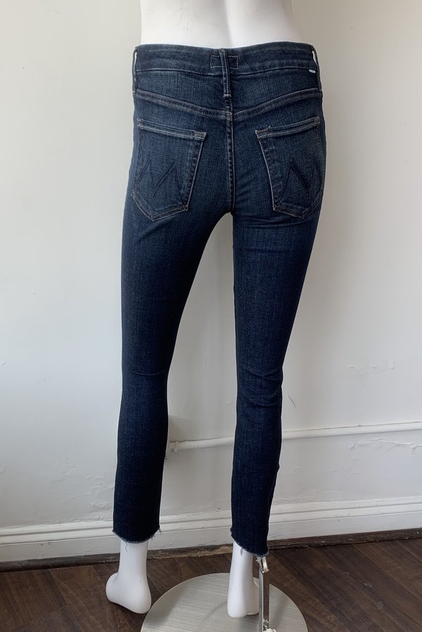 Mother Denim Looker Ankle Step Fray Jeans - Bombay Lost and Found Mother Denim Looker Ankle Step Fray Jeans - Bombay Lost and Found