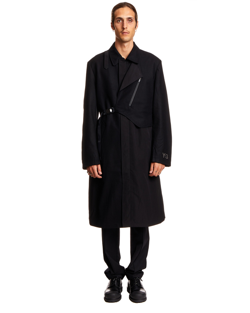 ジャケット・アウター Y-3 W CH1 COAT - STRIPES Y-3（ワイスリー）の「W CH1 COAT - STRIPES（ダウンジャケット