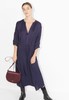 Masscob Linn Navy Silk Blend Floaty Dress - Navy - Thumbnail 1