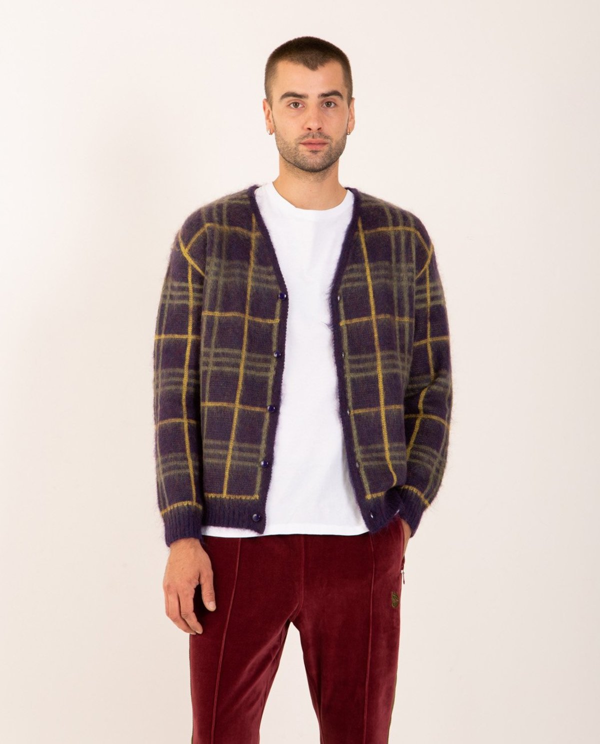 Needles Mohair Cardigan - Plaid | Garmentory