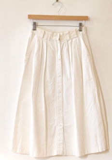 White Button Front Skirt by Namesake Vintage White Button Front Skirt by Namesake Vintage