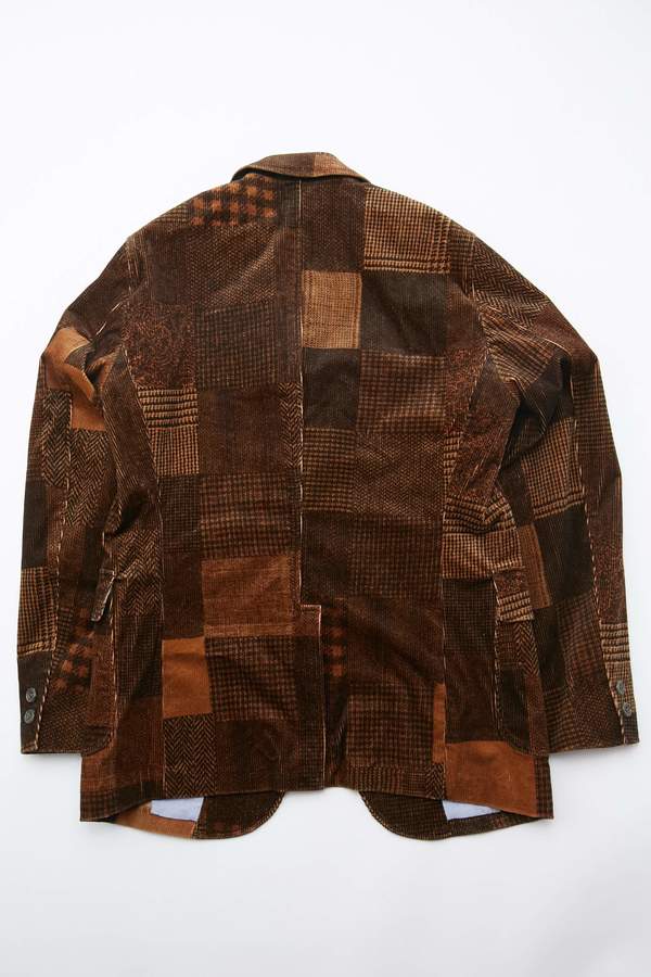 Beams Plus 3B Corduroy Patchwork Print Jacket - Brown | Garmentory